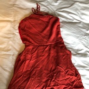 red dress